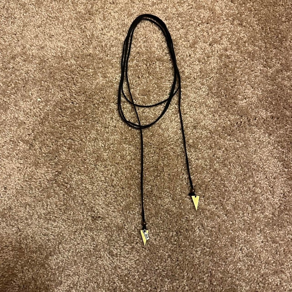 Gold‎ & Leather Necklace